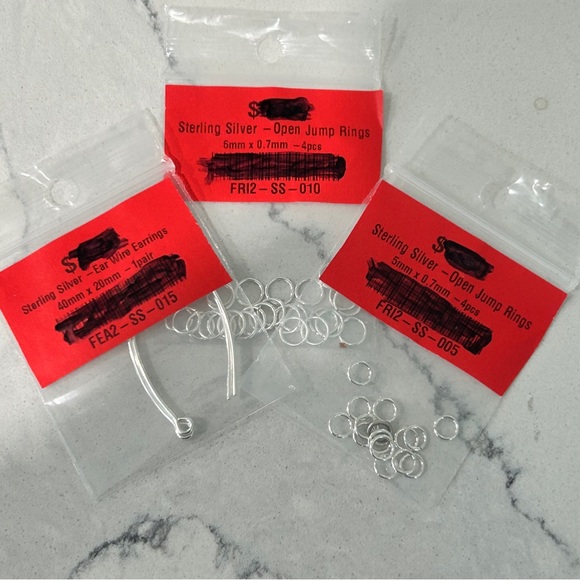 Upcycled Vintage French Plastic Hoop Dangler Earrings - Picture 6 of 7